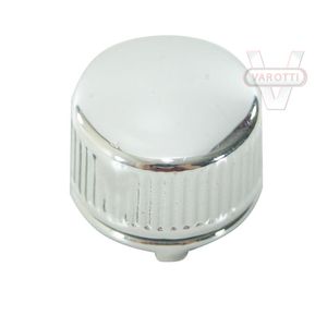 Botão Frances 19 mm Zamac Cromado Estriado