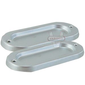 Puxador Concha Sobrepor Cromo Escovado 40x100 mm 613012 União Mundial