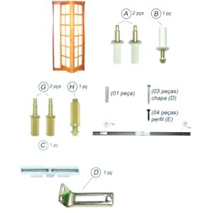 Kit para Porta Camarão com 1 Metro Branco Rodinato
