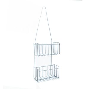 Porta Shampoo Duplo Branco 170 mm PXD  Aramefício