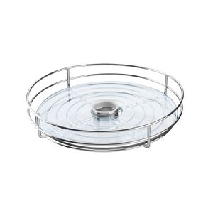 Cesto Redondo Inox com Vidro 350x85 mm 4558 Masutti Copat