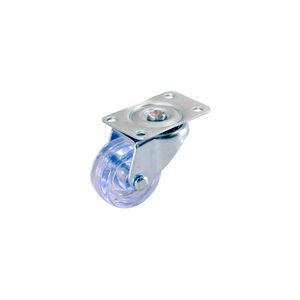 Rodízio de Chapa Cristal Giratório 1006 Basiflex