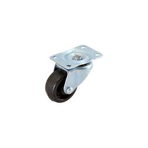 Rodízio de Chapa Preto Giratório 1006 Basiflex