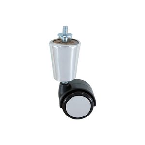 Pé de Alumínio Cone com Rodízio CONE RD 124 mm Caiçara