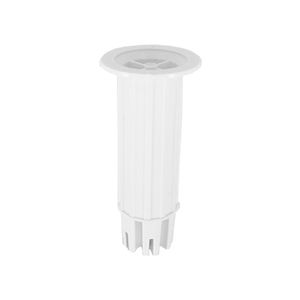 Pé Nivelador Branco com Regulagem 140 mm 002 M RE Star Plast