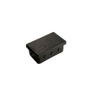 Ponteira Interna Preta Retangular Reta 50 x 30 mm PI85 Masticmol