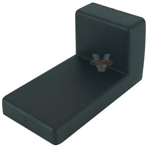 Cantoneira Metálica Zincada Reforçada com Capa Plástica Preta 0035 Temart