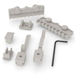 Kit RV 12 para Portas de Vidro Rometal