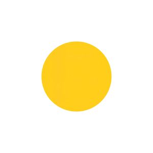 Tapa Furo PVC Amarelo Gema 12 mm com 50 Peças Rehau