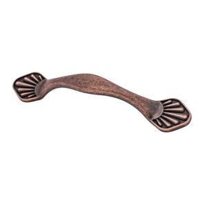 Puxador Arizona Cobre Velho Tamboreado Fosco 96 mm 347 Linha Tradition Torralba