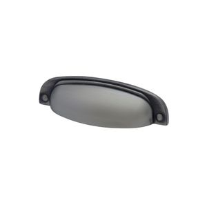 Puxador Quebec Prata Velho Escovado Fosco 96 mm 2773 Linha Tradition Torralba
