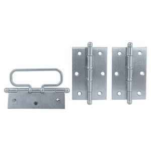 Dobradiça Porta Camarão 3.1/2 Ferro Cromo Escovado 622012 União Mundial