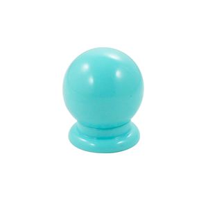 Puxador Bola Plástico Azul Verniz Grande 75 Gecele