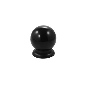 Puxador Bola Plástico Preto Verniz Pequeno 75-P Gecele