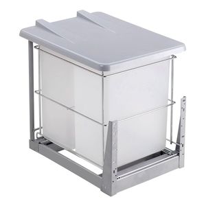 Lixeira Dupla com Tampa Articulada e Corrediça Telescópica com Amortecedor 370x470x480 mm 4426 Masutti Copat