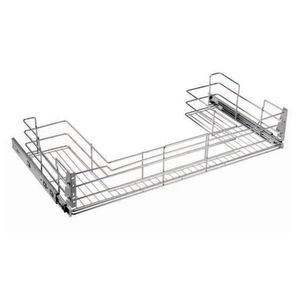 Gaveta para Pia Cromado com Sifão 500 mm com Corrediça Telescópica Galvanizada Masutti Copat