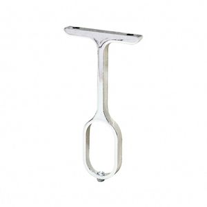 Suporte Tubo Oval Central Mod.360 CRB Cromado com Trava Base