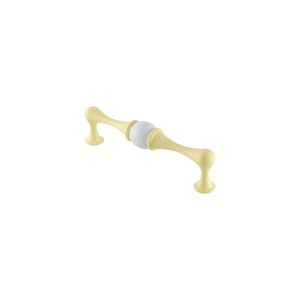 Puxador Bill Amarelo Claro/Branco Fosco Conjunto Linha Tradition Torralba