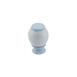 Puxador Bill Azul Claro/Branco Fosco 3488 Ponto Linha Tradition Torralba