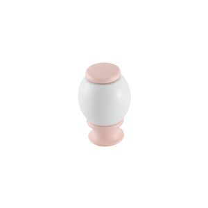Puxador Bill Rosa Claro/Branco Fosco Ponto 3488 Linha Tradition Torralba