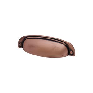 Puxador Quebec Cobre Velho Escovado Fosco 96 mm 2773 Linha Tradition Torralba