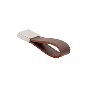 Puxador Hund de Couro Cobre e Cromado 2878 Linha Etnic Torralba