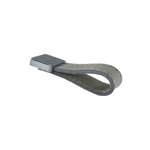 Puxador Hund Couro Dior e Cromado 2878 Linha Etnic Torralba
