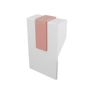 Puxador Plástico Branco e Rosa Linha Kids 32 mm 291 Gecele
