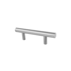 Puxador Barra Acetinado Sem Friso Alumínio 0210 Pauma