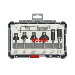 Kit De Fresas Com 6 Peças - Acabamento - Haste 6mm - 2607017468000 Bosch