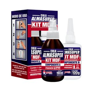 Kit Cola MDF Instantâneo 100 g Almata