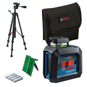 Nível laser verde de linhas cruzadas GLL 2-20G 10 m Bosch
