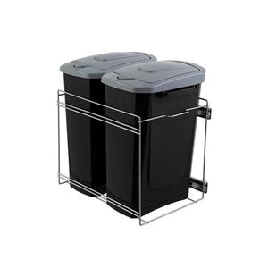 Lixeira Dupla com Corrediça Telescópica 325x440x450 mm 1041 Masutti Copat