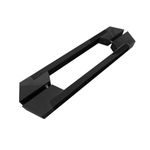 Puxador Duplo Let Aluminio Preto Geris