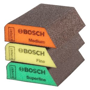 Jogo Esponja Abrasiva EXPERT S470, 3 esponjas Bosch