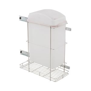 Lixeira Simples Inox com Corrediça Telescópica 245x545x430 mm 4569 Masutti Copat