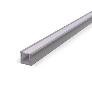 Perfil Luminária Embutida Mínima Light Alumínio e Difusor Acrílico Led Line