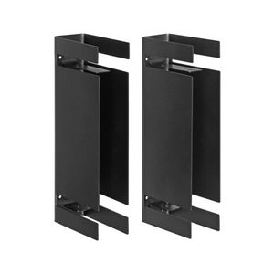 Conjunto Fit para 2 Prateleiras Preto 55x280x110 mm Masutti Copat
