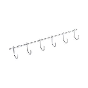 Porta Xicaras Lateral com 05 Ganchos Inox 315x65x45 mm 4443 Masutti Copat