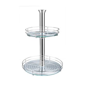 Fruteira Cromado sem Vidro 02 Cestos 350/450 mm 2086 Masutti Copat