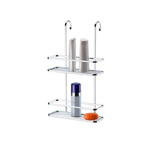 Suporte para Shampoo/Sabonete de Box com Gancho Móvel Linha Perfezione Future