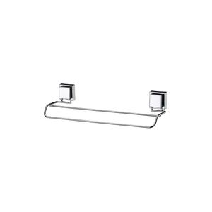 Toalheiro Duplo Inox com Ventosas Linha Qualità Premiun Inox Future