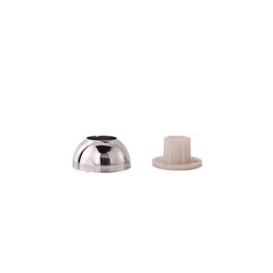 Conjunto suporte arremate piso/teto para haste cromado 8642 Jomer