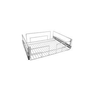 Gaveta maxi inox multi-trilhos com  bandeja inox Jomer