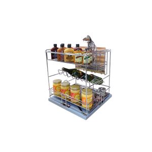 Organizador deslizante multiuso prime cromado  oculta 8854 Jomer