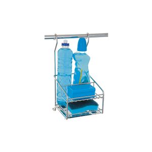 Porta detergentre - sabão e esponja cromado com bandeja inox 4650 Jomer