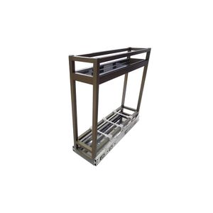 Porta tempero deslizante de base alumínio bronze com bandeja inox 9353 Jomer