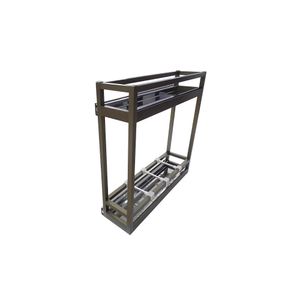 Porta tempero deslizante lateral alumínio bronze com bandeja  9303 Jomer