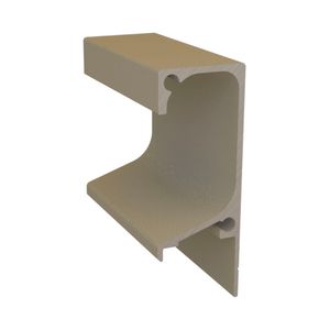 Perfil Puxador de Encaixe Anodizado RM-176 Linha Perfis Gola Rometal