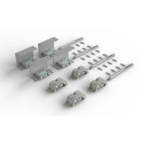 Kit Linea Top para 2 Portas Suspenso 20kg Linha Royal Rometal